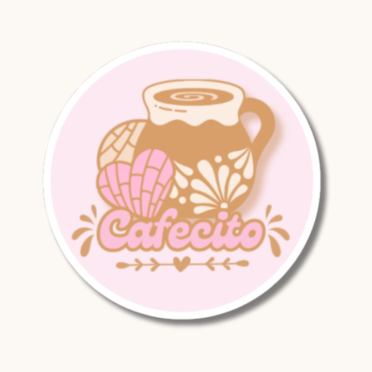 3" Cafecito Sticker